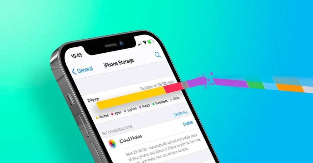 Xóa dữ liệu hệ thống trên iPhone